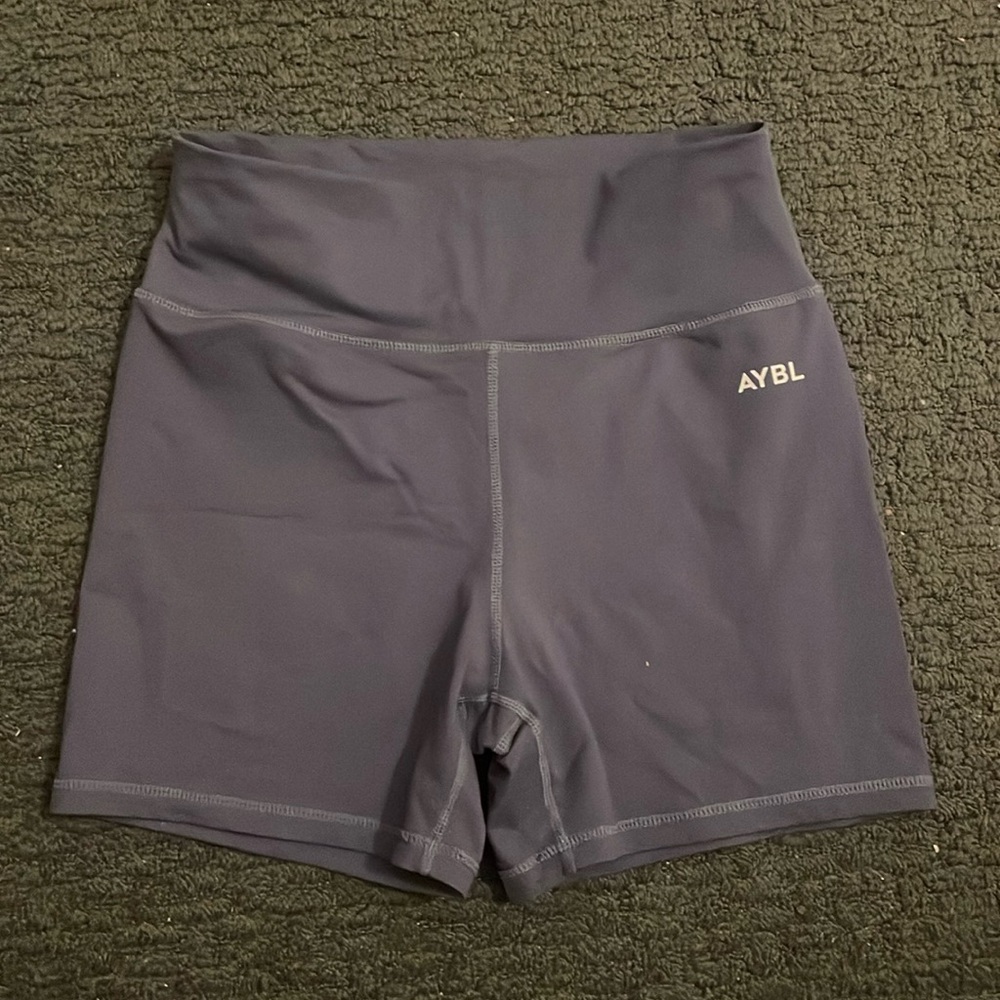 Grey/Blue Athletic Shorts, Large